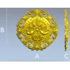 Baroque Floral Rosette STL for CNC