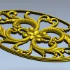Овальная розетка "Элизабет" - 3D модель STL для ЧПУ