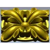 Decorative Floral Rosette STL for CNC