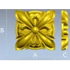 Decorative Floral Rosette STL for CNC