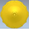 Классическая розетка-медальон - 3D модель STL для ЧПУ