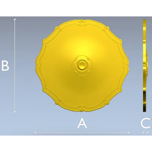 Классическая розетка-медальон - 3D модель STL для ЧПУ