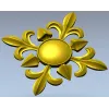 Aurelia Rosette - STL 3D model for CNC milling