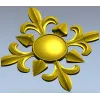 Aurelia Rosette - STL 3D model for CNC milling