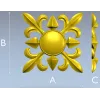Aurelia Rosette - STL 3D model for CNC milling