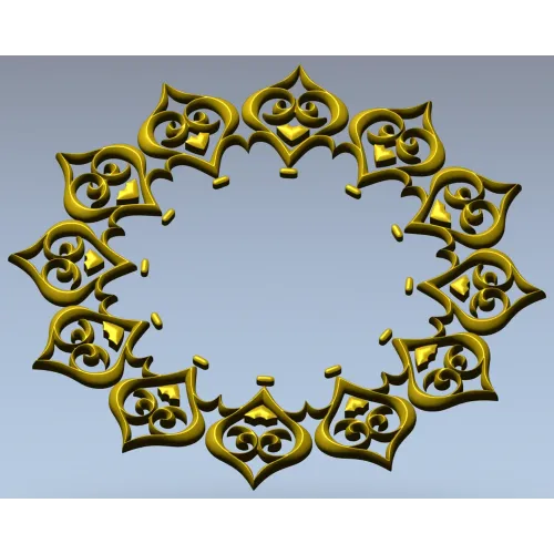 Классическая круглая розетка - 3D модель STL для ЧПУ