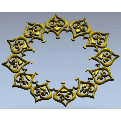 Классическая круглая розетка - 3D модель STL для ЧПУ