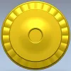 Розетка "Солнечный медальон" - stl модель для ЧПУ