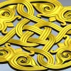 Round Celtic Knot Rosette - STL 3D Model for CNC