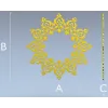 Ornamental Arabesque Rosette STL for CNC