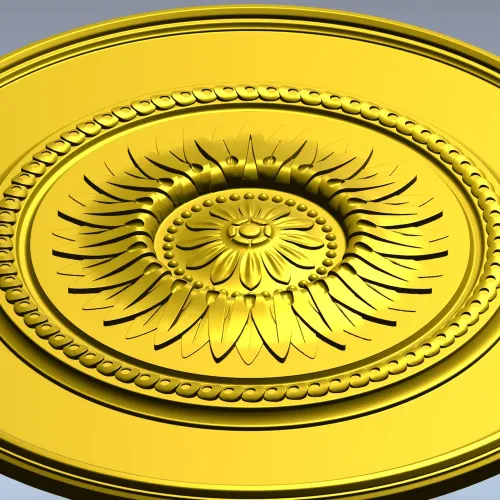 Helios Rosette - STL 3D model for CNC milling