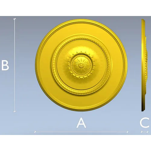 Helios Rosette - STL 3D model for CNC milling