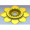 Floral Rosette STL Model for CNC