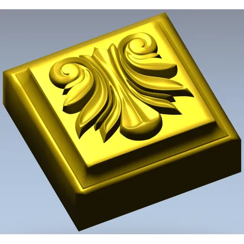 Квадратная классическая розетка - 3D модель STL для ЧПУ