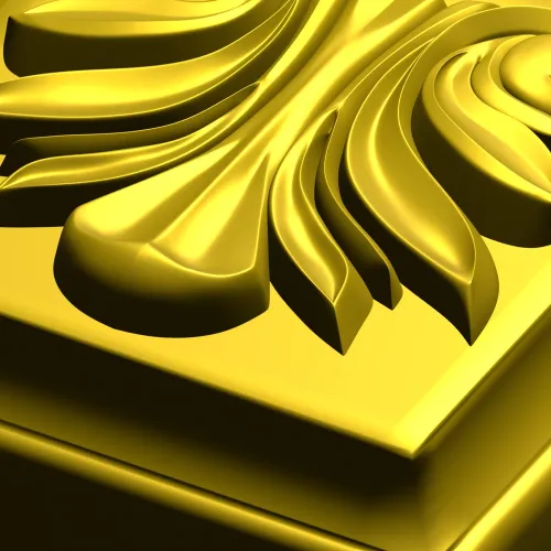 Квадратная классическая розетка - 3D модель STL для ЧПУ