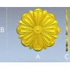 Классическая розетка в низком рельефе для ЧПУ (STL)