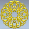 Розетка в стиле барокко - 3D модель STL для ЧПУ