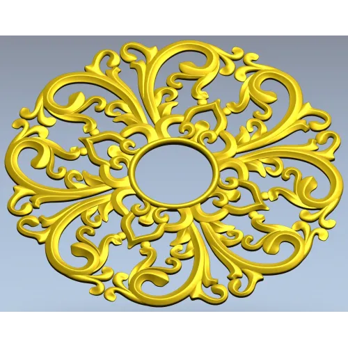 Розетка в стиле барокко - 3D модель STL для ЧПУ