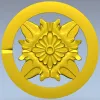 Розетка "Солнечный медальон" - 3D модель STL для ЧПУ