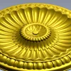 Резная розетка "Солнечный медальон" - 3D STL для ЧПУ
