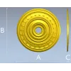 Розетка Аурелия - stl модель для ЧПУ