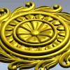 Рельефная розетка в стиле акант - stl модель для ЧПУ