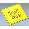 Square Rosette STL - Ornate Medallion 3D Model for CNC
