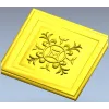 Square Rosette STL - Ornate Medallion 3D Model for CNC