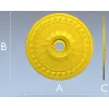 Розетка потолочная "Гелиос" - 3D модель STL для ЧПУ