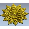 Розетка Лотос - 3D модель STL для ЧПУ, декоративная розетка