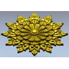 Розетка Лотос - 3D модель STL для ЧПУ, декоративная розетка