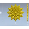 Розетка Лотос - 3D модель STL для ЧПУ, декоративная розетка