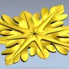 Acanthus Star Rosette - STL 3D model for CNC