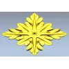 Acanthus Star Rosette - STL 3D model for CNC