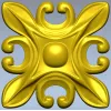 Рельефная розетка с листовыми лепестками - 3D модель STL для ЧПУ