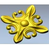 Рельефная розетка с листовыми лепестками - 3D модель STL для ЧПУ