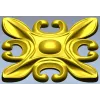 Рельефная розетка с листовыми лепестками - 3D модель STL для ЧПУ