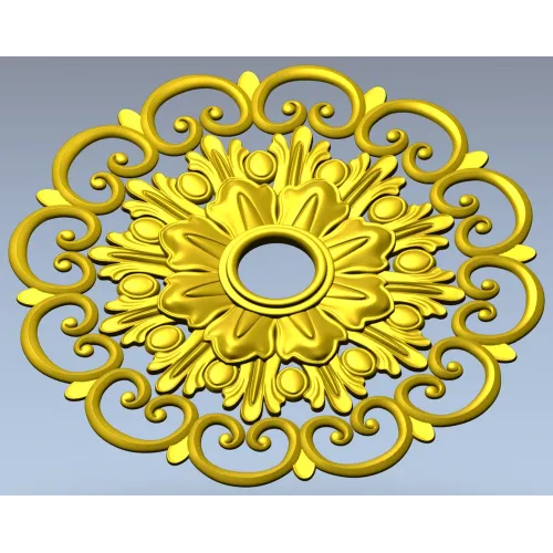 Розетка барочная 3D модель STL для ЧПУ