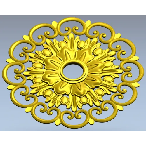 Розетка барочная 3D модель STL для ЧПУ