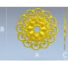 Розетка барочная 3D модель STL для ЧПУ