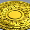Ornate Floral Rosette STL for CNC Routing