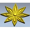 Starleaf Rosette - STL 3D model for CNC routing