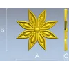 Starleaf Rosette - STL 3D model for CNC routing