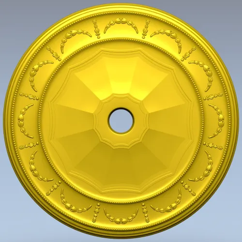 Classic Garland Ceiling Rosette - STL 3D model for CNC