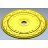 Classic Garland Ceiling Rosette - STL 3D model for CNC