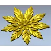 Laurel Star Rosette - STL 3D model for CNC