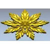 Laurel Star Rosette - STL 3D model for CNC