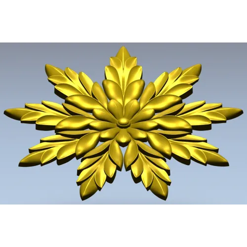 Laurel Star Rosette - STL 3D model for CNC
