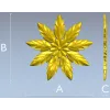 Laurel Star Rosette - STL 3D model for CNC