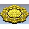 Classic Floral Rosette STL for CNC Carving